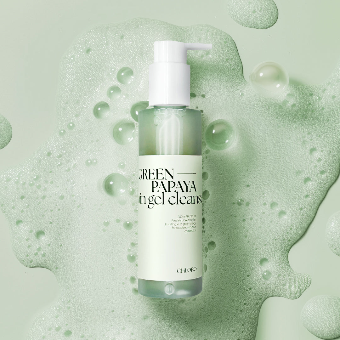 Chloro Green Papaya Papain Gel Cleanser – gentle papain enzyme cleanser from Korean K-beauty brand. Beautifulsmile cosmetics UK