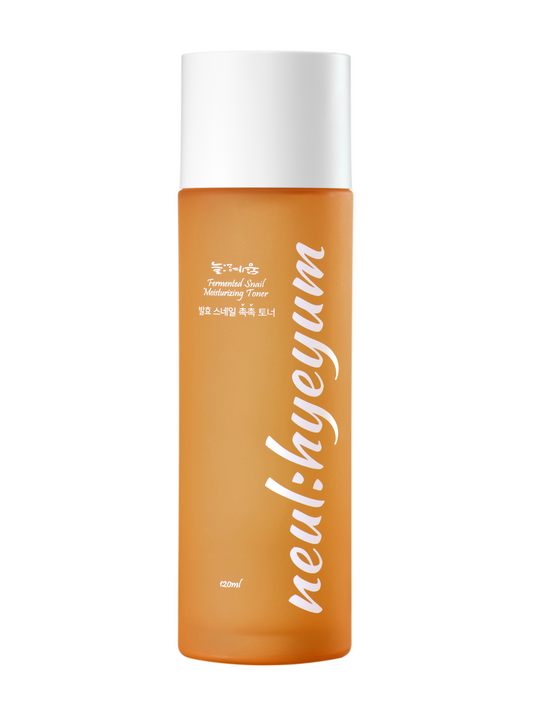 NEUL:HYEYUM Fermented Snail Moisturizing Toner – hydrating Korean skincare toner with fermented snail filtrate in a sleek bottle. Beautifulsmile cosmetics UK