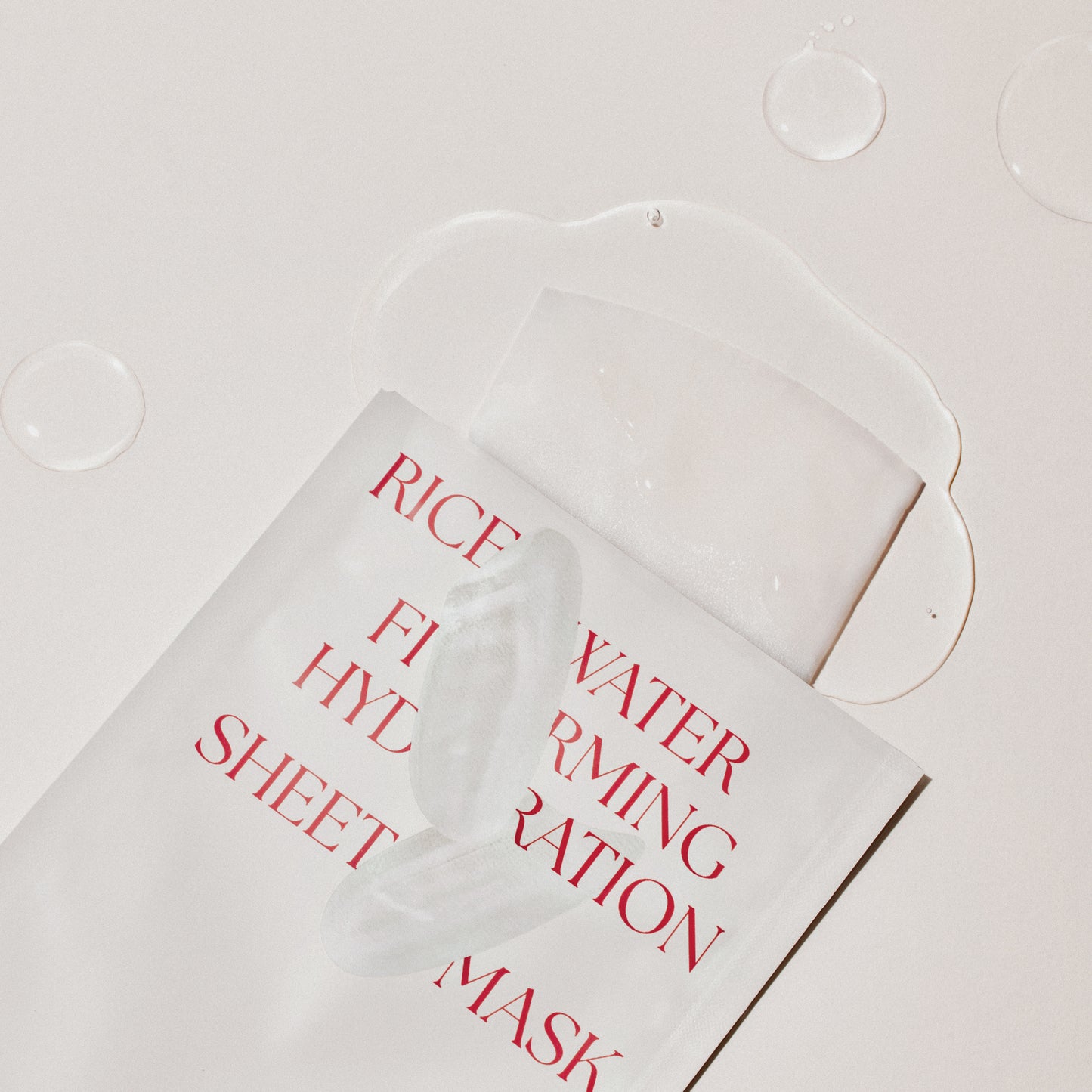 Back of Kept Rice Water Sheet Mask – Korean skincare instructions and ingredient list visible on packaging. Beautifulsmile cosmetics UK