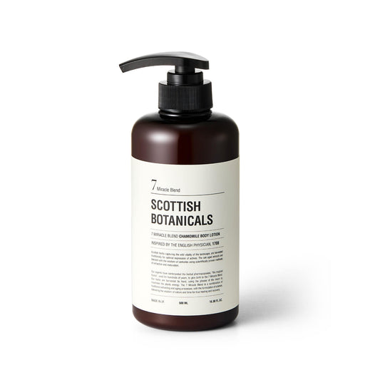 Scottish Botanicals Chamomile Body Lotion with 7 Miracle Blend for soft and hydrated skin
