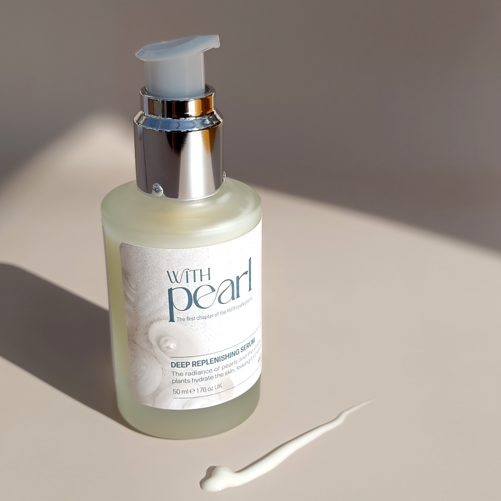 with pearl Deep Replenishing Serum