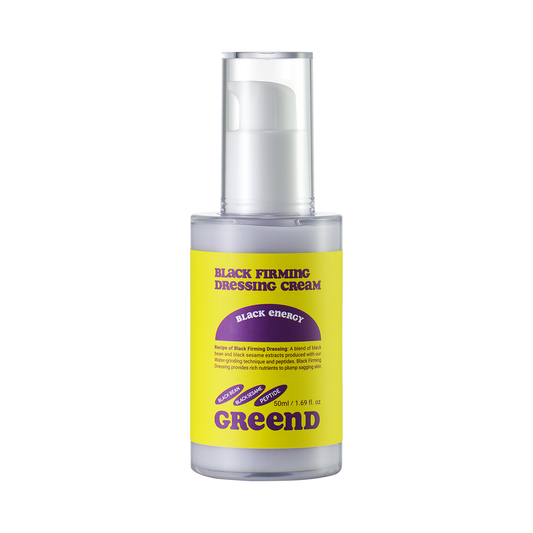 GReenD Black Firming Dressing Cream – Korean skincare firming moisturizer in a sleek black jar with anti-aging ingredients. Beautifulsmile cosmetics UK