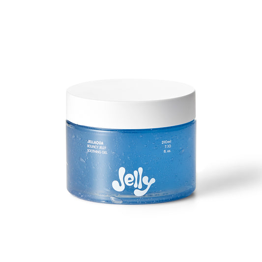 Jellaqua Bouncy Jelly Soothing Gel – Korean skincare gel for calming and hydrating irritated or sensitive skin. Beautifulsmile cosmetics UK