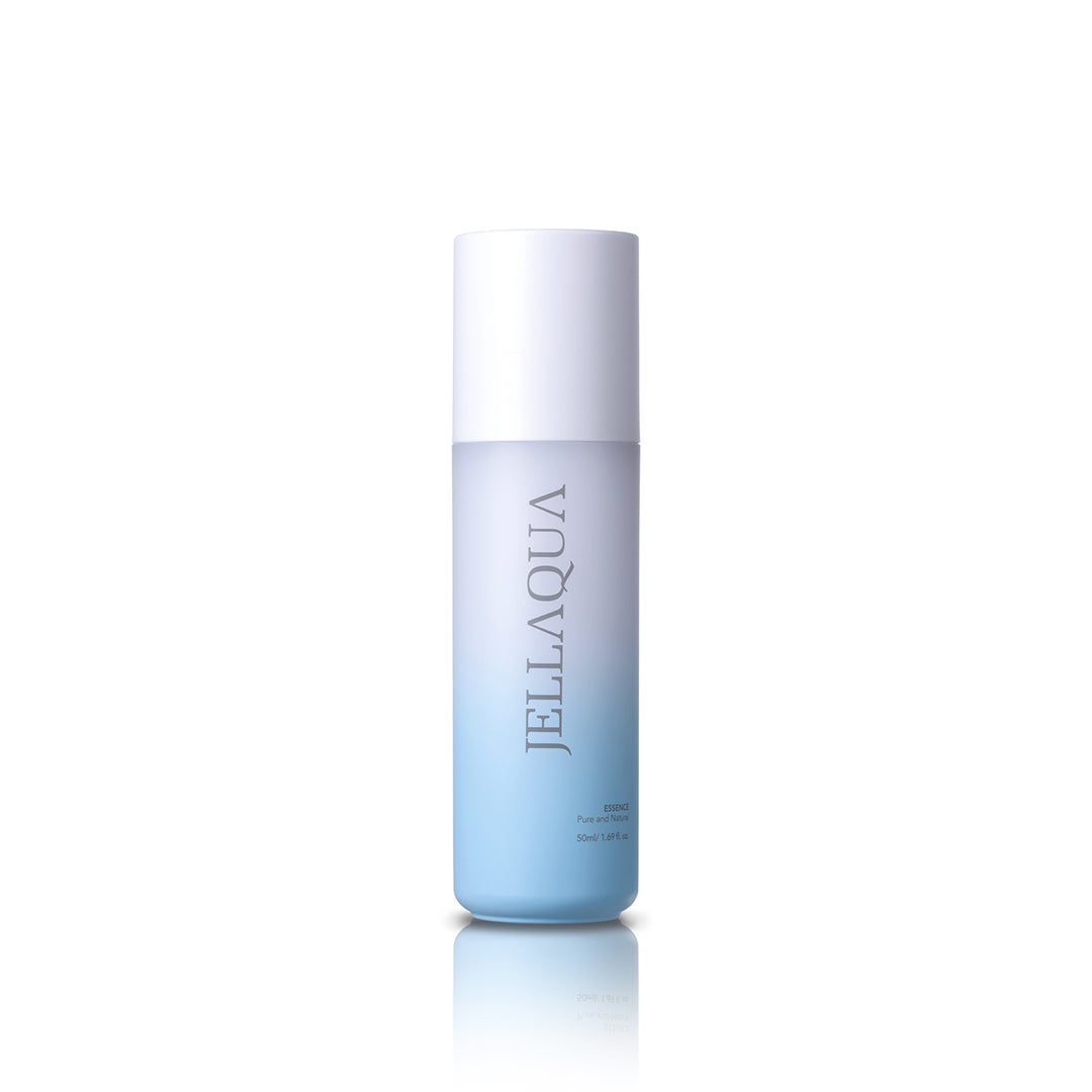 Jellaqua Essence – Korean skincare essence for hydration and skin revitalization in a clear dropper bottle. Beautifulsmile cosmetics UK