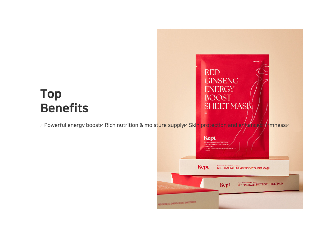 Red Ginseng Energy Boost Sheet Mask