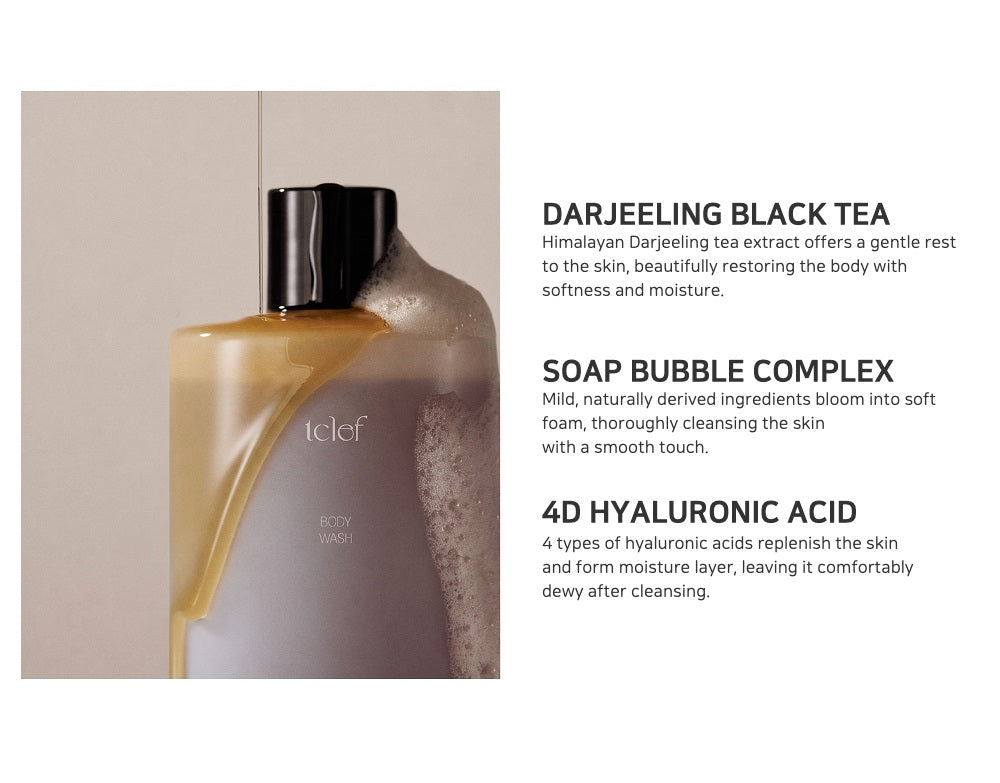 tclef BLACK TEA BODY WASH
