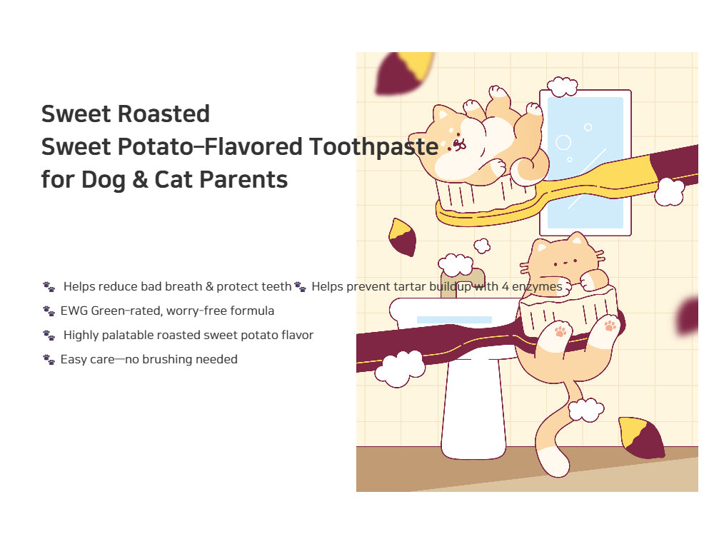 CAT-PPY Brush Up Down Dental Paste Sweet Potato Flavour